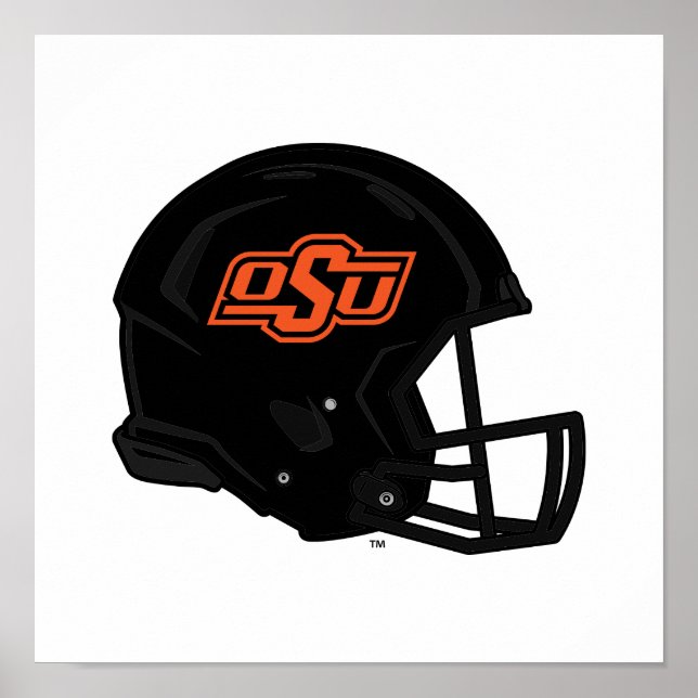 Oklahoma State University | OSU Football Helmet Poster (Front)