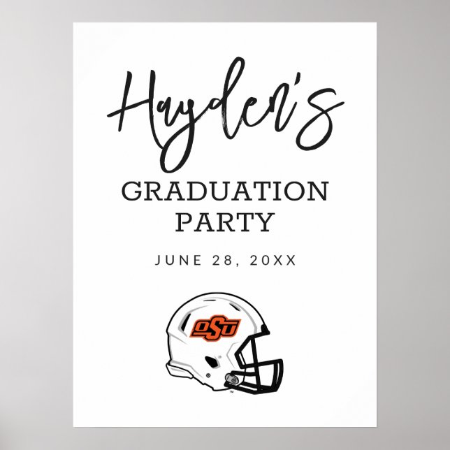 Oklahoma State University | OSU Football Helmet Poster (Front)