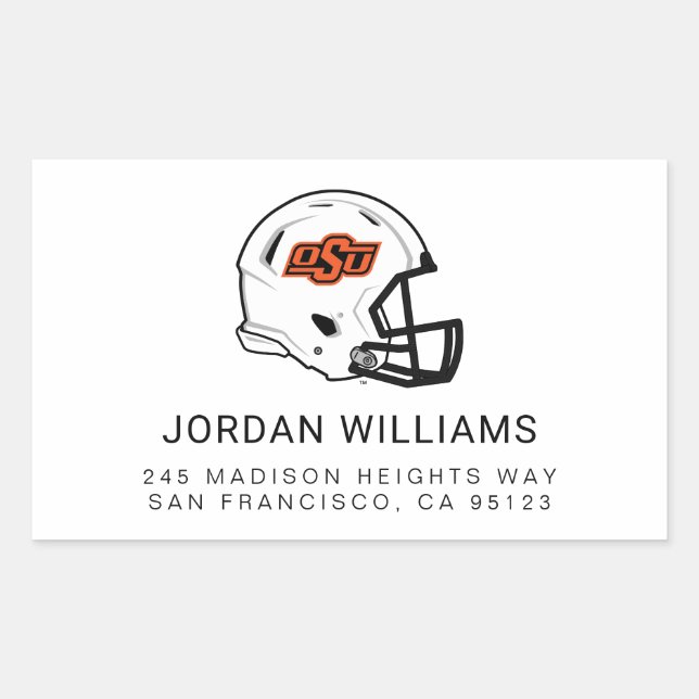 Oklahoma State University | OSU Football Helmet Rectangular Sticker (Front)