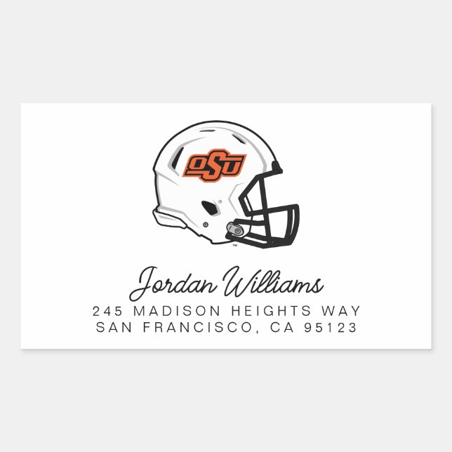 Oklahoma State University | OSU Football Helmet Rectangular Sticker (Front)