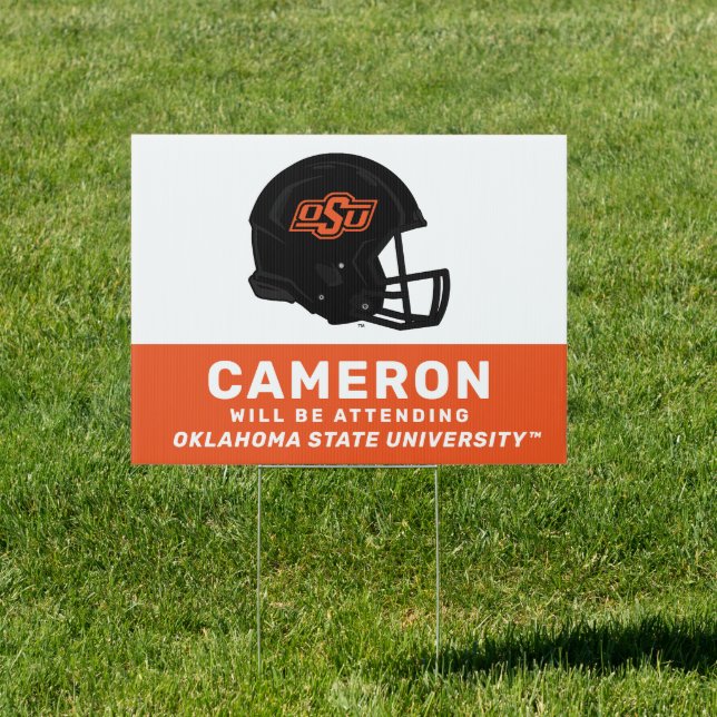 Oklahoma State University | OSU Football Helmet Sign (Insitu)