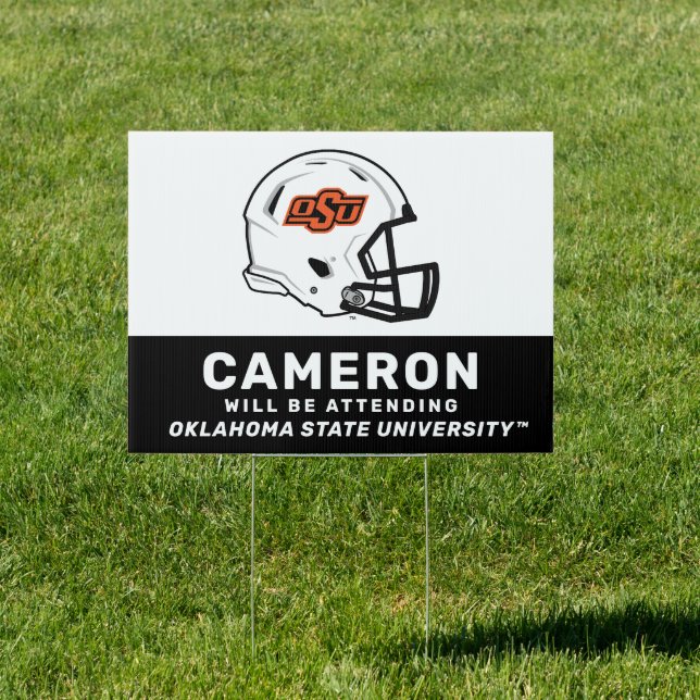 Oklahoma State University | OSU Football Helmet Sign (Insitu)