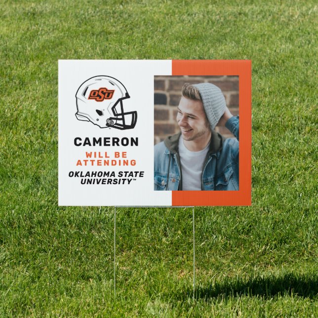 Oklahoma State University | OSU Football Helmet Sign (Insitu)