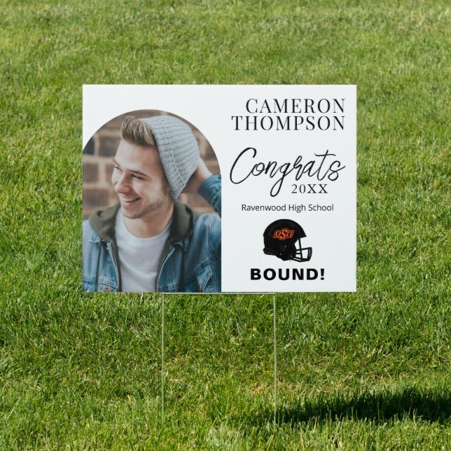 Oklahoma State University | OSU Football Helmet Sign (Insitu)