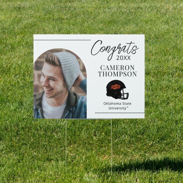 Oklahoma State University | OSU Football Helmet Sign (Insitu)