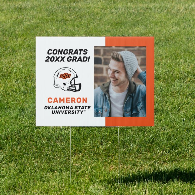 Oklahoma State University | OSU Football Helmet Sign (Insitu)