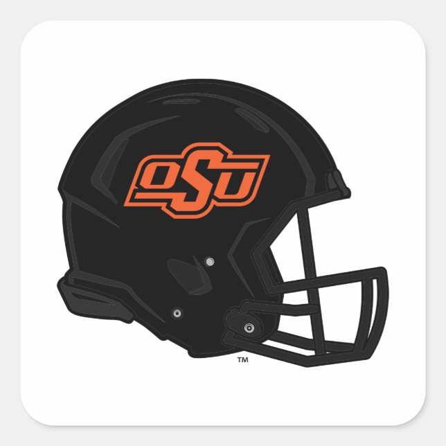 Oklahoma State University | OSU Football Helmet Square Sticker (Front)