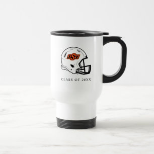 Oklahoma State University OSU Football Helmet Travel Mug