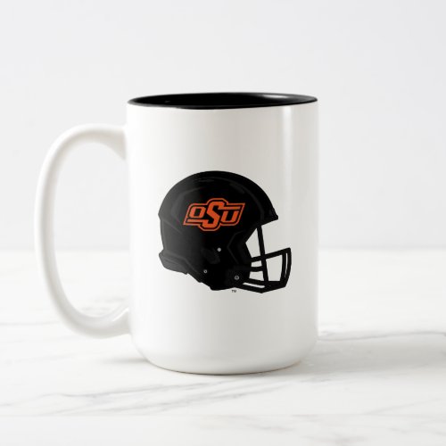 Oklahoma State University  OSU Football Helmet Two_Tone Coffee Mug