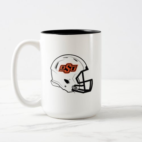 Oklahoma State University  OSU Football Helmet Two_Tone Coffee Mug