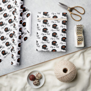 Oklahoma State University OSU Football Helmet Wrapping Paper