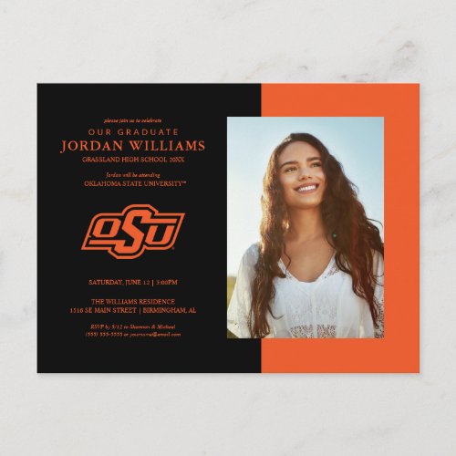 Oklahoma State University | OSU Logo Announcement Postcard