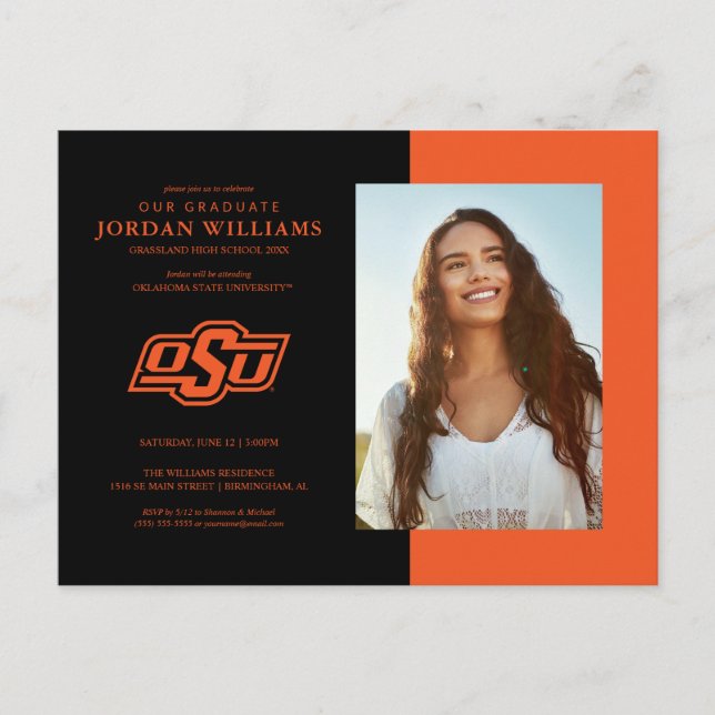 Oklahoma State University | OSU Logo Announcement Postcard (Front)