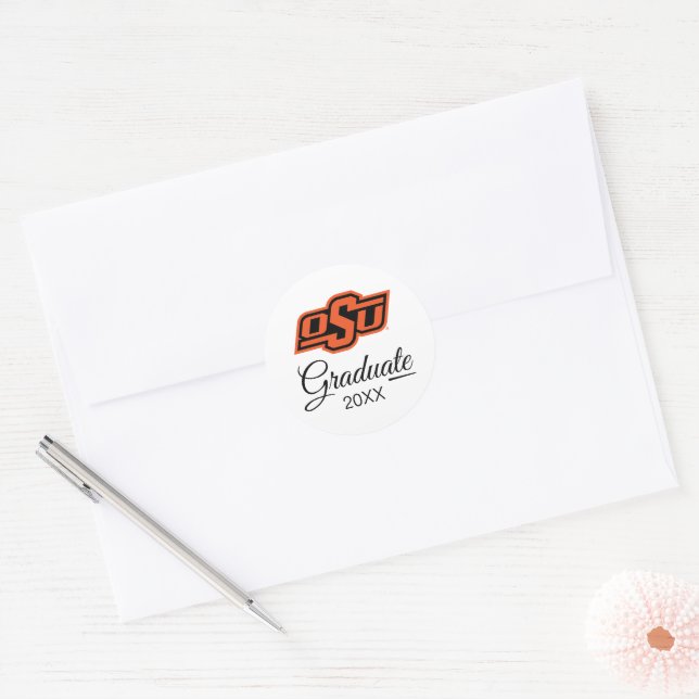 Oklahoma State University | OSU Logo Classic Round Sticker (Envelope)