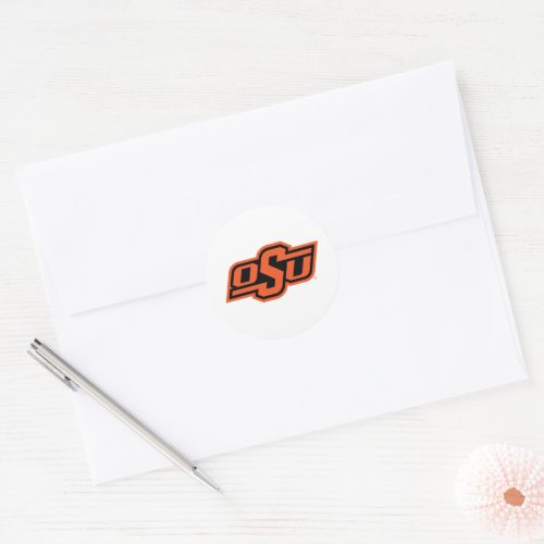 Oklahoma State University  OSU Logo Classic Round Sticker