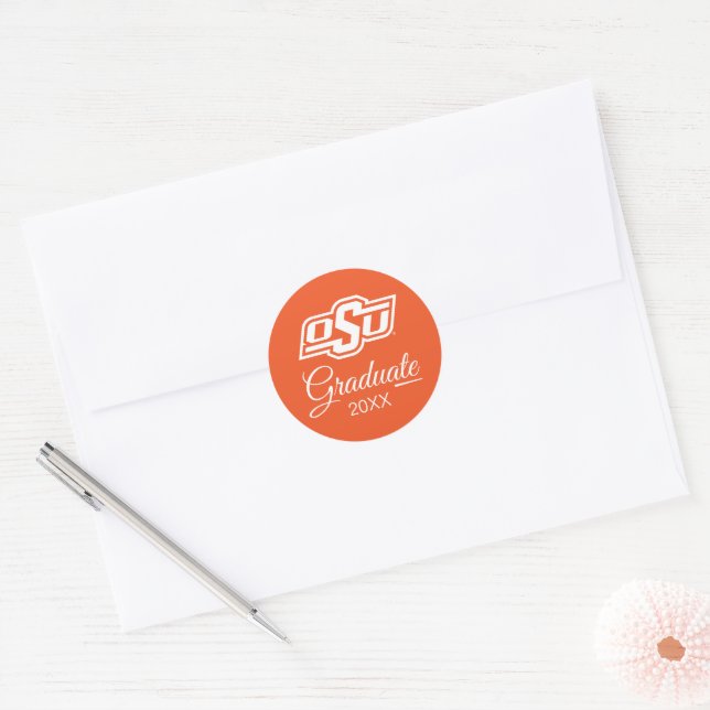 Oklahoma State University | OSU Logo Classic Round Sticker (Envelope)