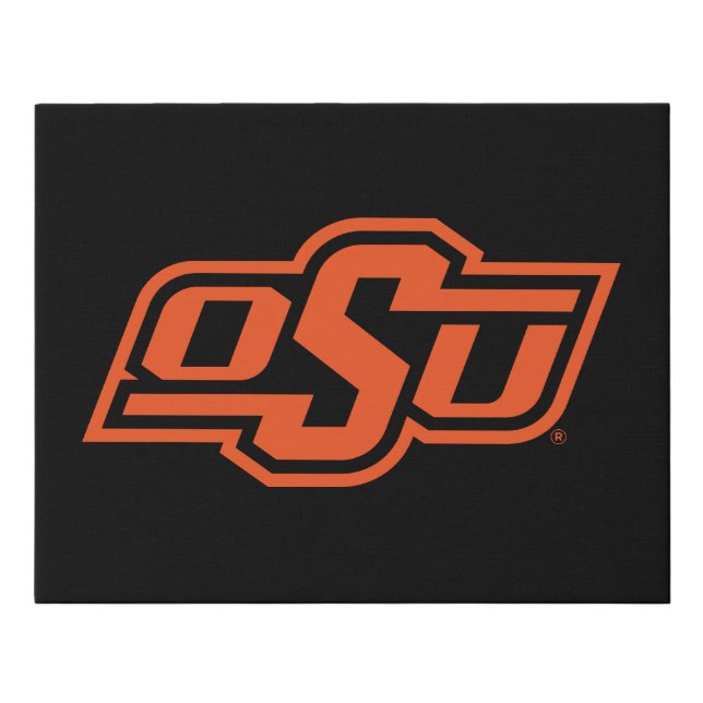 Oklahoma State University | OSU Logo Faux Canvas Print (Front)