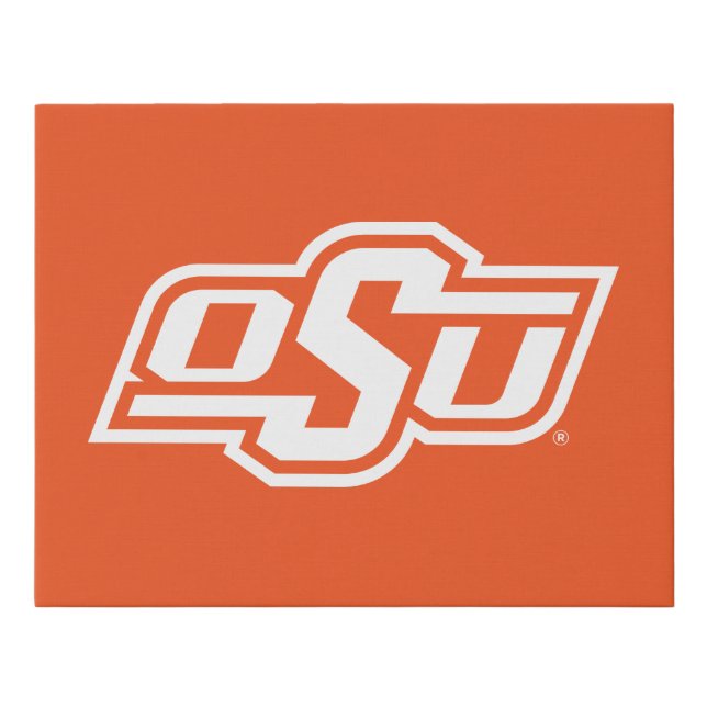 Oklahoma State University | OSU Logo Faux Canvas Print (Front)