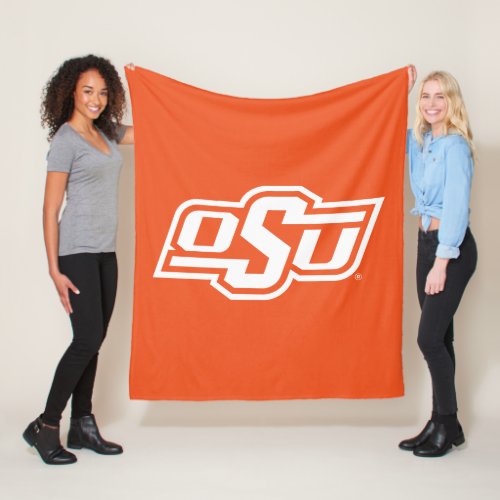 Oklahoma State University  OSU Logo Fleece Blanket