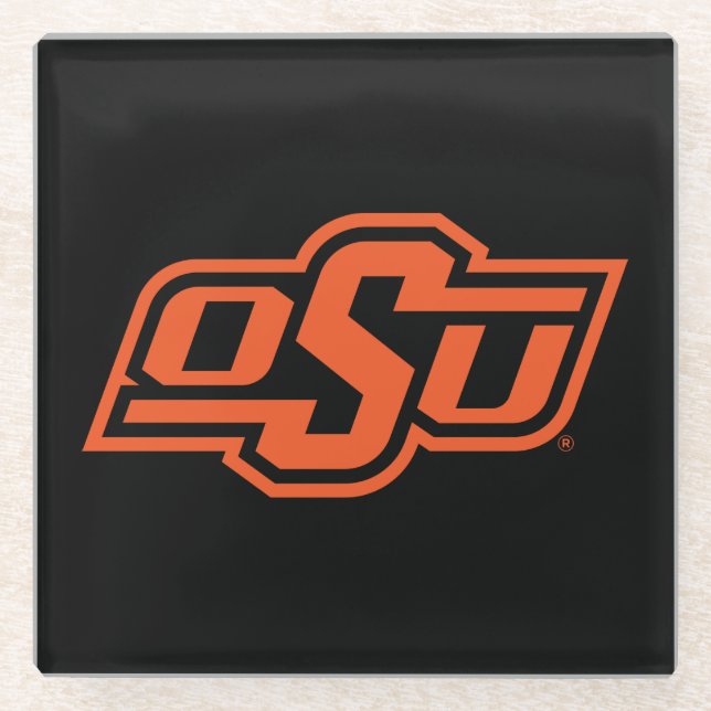 Oklahoma State University | OSU Logo Glass Coaster (Front)