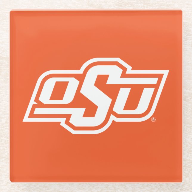 Oklahoma State University | OSU Logo Glass Coaster (Front)