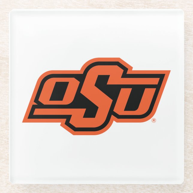 Oklahoma State University | OSU Logo Glass Coaster (Front)