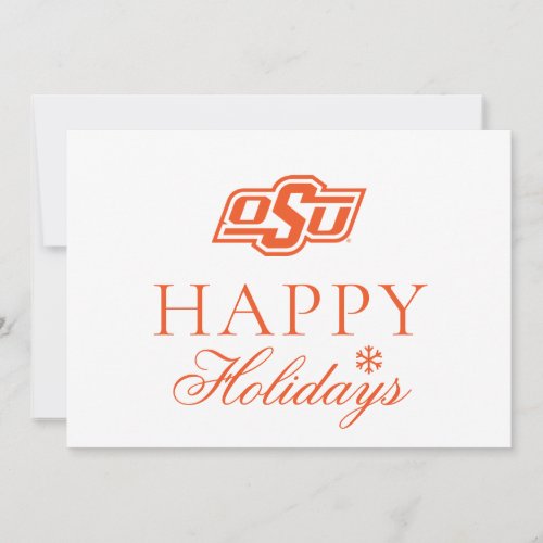 Oklahoma State University  OSU Logo Holiday Card