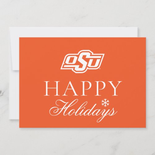 Oklahoma State University  OSU Logo Holiday Card