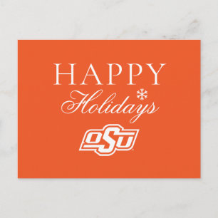 Oklahoma State University OSU Logo Holiday Postcard