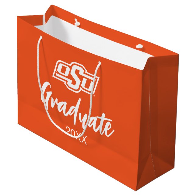 Oklahoma State University | OSU Logo Large Gift Bag (Front Angled)