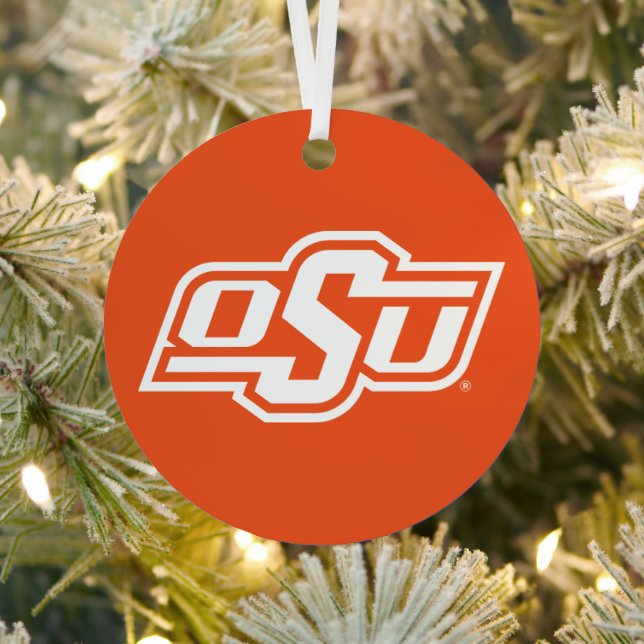 Oklahoma State University | OSU Logo Metal Ornament (Insitu)