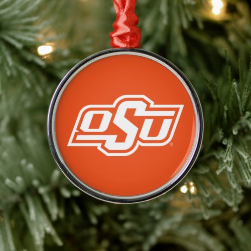 Oklahoma State University  OSU Logo Metal Ornament