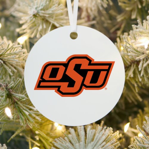 Oklahoma State University  OSU Logo Metal Ornament