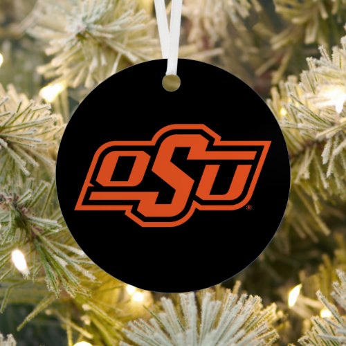 Oklahoma State University  OSU Logo Metal Ornament