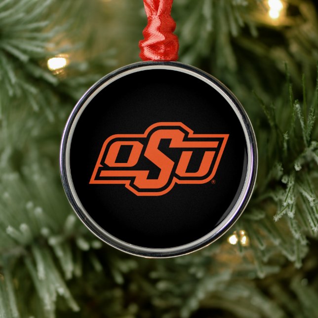 Oklahoma State University | OSU Logo Metal Ornament (Tree)