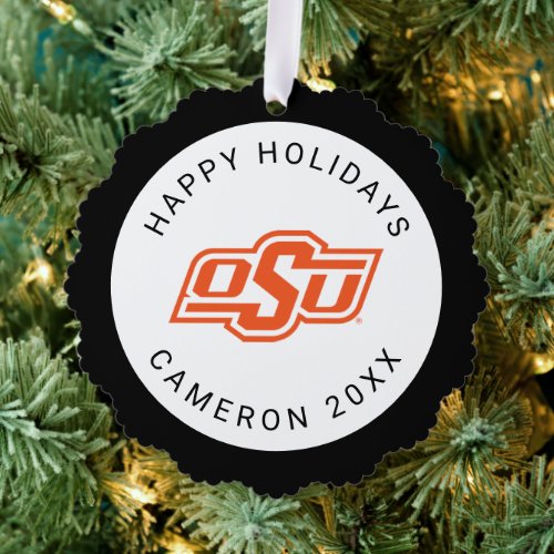 Oklahoma State University  OSU Logo Ornament Card