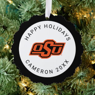 Oklahoma State University OSU Logo Ornament Card