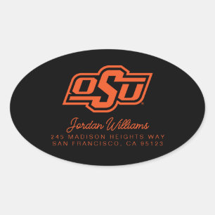 Oklahoma State University OSU Logo Oval Sticker