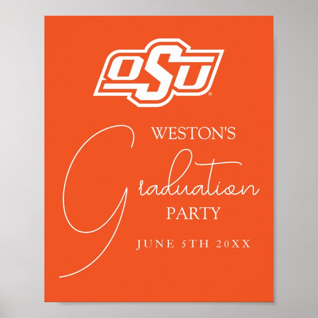Oklahoma State University | OSU Logo Poster (Front)