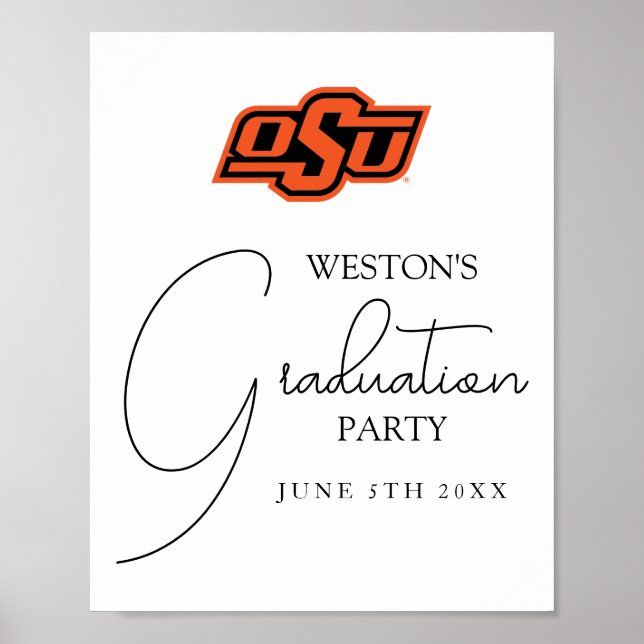 Oklahoma State University | OSU Logo Poster (Front)