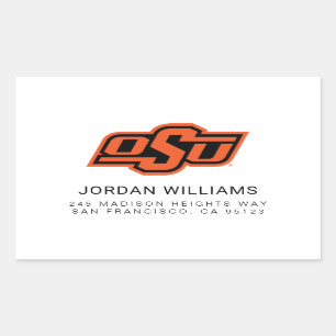 Oklahoma State University   OSU Logo Rectangular Sticker