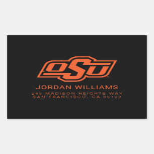 Oklahoma State University OSU Logo Rectangular Sticker