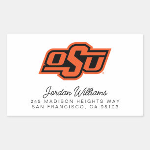 Oklahoma State University OSU Logo Rectangular Sticker