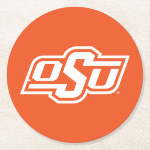 Oklahoma State University OSU Logo Round Paper Coaster