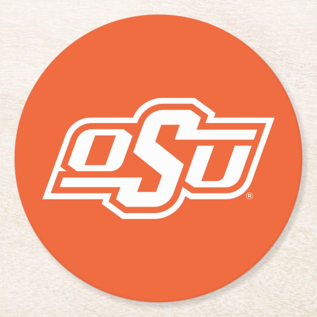 Oklahoma State University | OSU Logo Round Paper Coaster (Front)