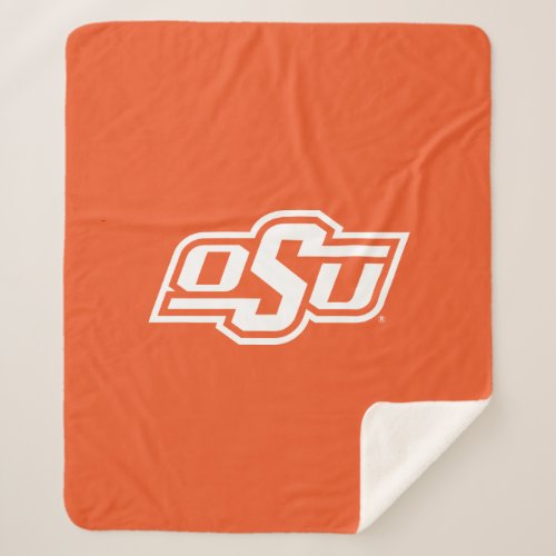 Oklahoma State University  OSU Logo Sherpa Blanket