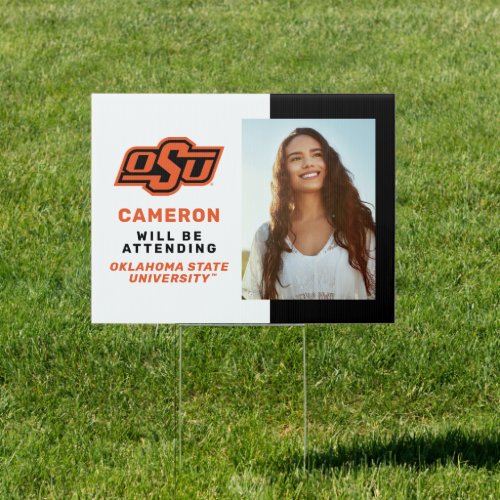 Oklahoma State University  OSU Logo Sign