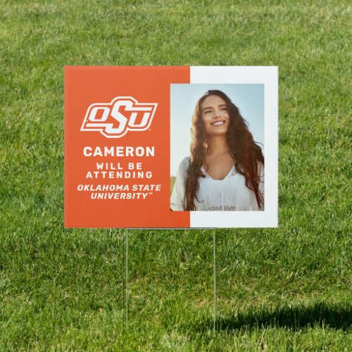 Oklahoma State University  OSU Logo Sign