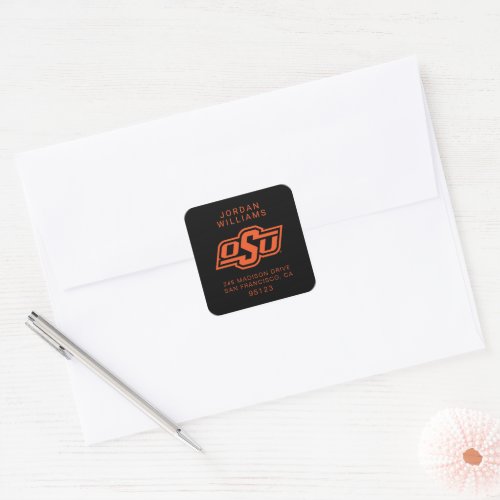 Oklahoma State University  OSU Logo Square Sticker