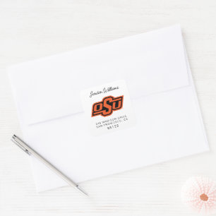Oklahoma State University   OSU Logo Square Sticker